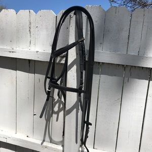 Black Cob Sized Wintec Horse Bridle w/ reins